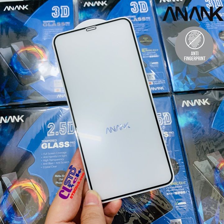 KÍNH CƯỜNG LỰC CHỐNG VÂN TAY IPHONE XS MAX ANANK 2.5D CHÍNH HÃNG NHẬT BẢN