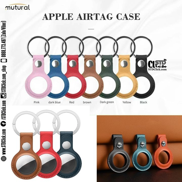 MÓC TREO AIRTAGS MUTURAL LEATHER DA CHÍNH HÃNG