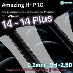 KÍNH CƯỜNG LỰC IPHONE 14 PLUS - 14 NILLKIN H+PRO 0.2mm 2.5D CHÍNH HÃNG