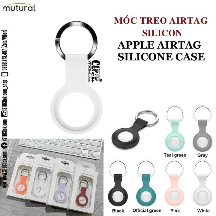 MÓC TREO AIRTAGS MUTURAL SILICON DẺO CHÍNH HÃNG