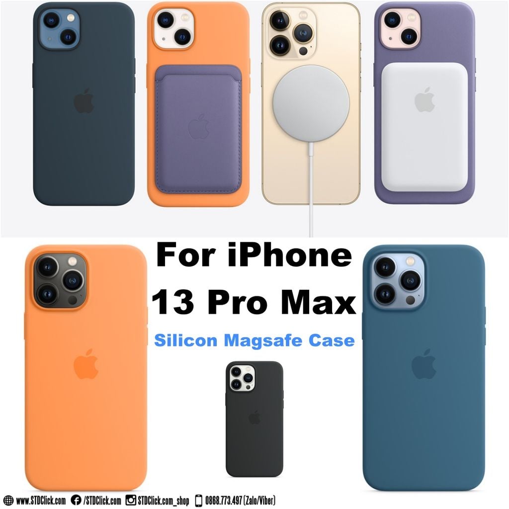 ỐP LƯNG IPHONE 13 PRO MAX SILICON MAGSAFE FULLBOX