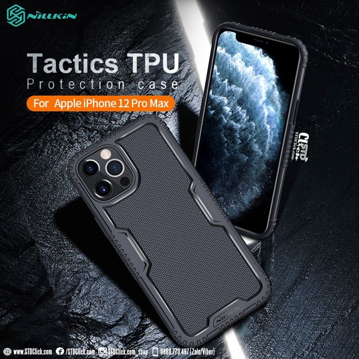 ỐP LƯNG IPHONE 12 PRO MAX NILLKIN TACTICS SILICON NILLKIN CHÍNH HÃNG