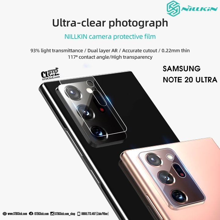 [BỘ x2] MIẾNG DÁN CAMERA SAMSUNG GALAXY NOTE 20 ULTRA - ULTRA 5G NILLKIN INVISIFILM 0.22MM CHÍNH HÃNG