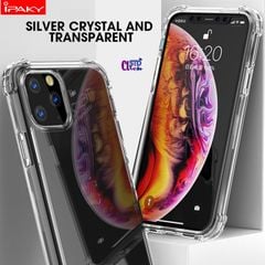 ỐP LƯNG IPHONE 11 PRO MAX - 11 PRO - 11 IPAKY CHỐNG SỐC LƯNG KÍNH VIỀN DẺO CHÍNH HÃNG