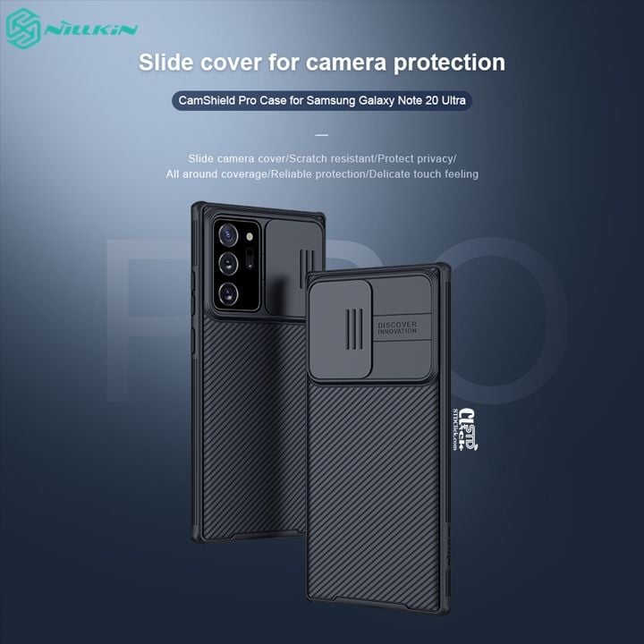 ỐP LƯNG SAMSUNG GALAXY NOTE 20 ULTRA NILLKIN CAMSHIELD PRO BẢO VỆ CAMERA CHÍNH HÃNG