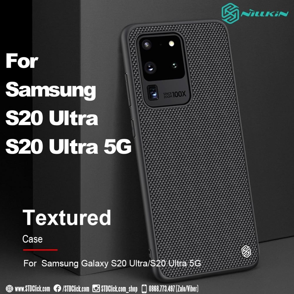 ỐP LƯNG SAMSUNG GALAXY S20 ULTRA VÀ S20 ULTRA 5G NILLKIN TEXTURED NYLON FIBER CHÍNH HÃNG