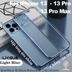 ỐP LƯNG IPHONE 13 PRO MAX - 13 PRO - 13 LIKGUS SILICON LƯNG NHÁM BẢO VỆ CAMERA CHÍNH HÃNG