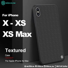 ỐP LƯNG IPHONE XS MAX - XS - X NILLKIN TEXTURED NYLON FIBER CHÍNH HÃNG