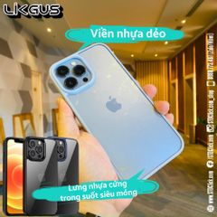 ỐP LƯNG IPHONE 13 PRO MAX - 13 PRO - 13 LIKGUS CHÍNH HÃNG SIÊU MỎNG LƯNG NHỰA CỨNG TRONG VIỀN DẺO