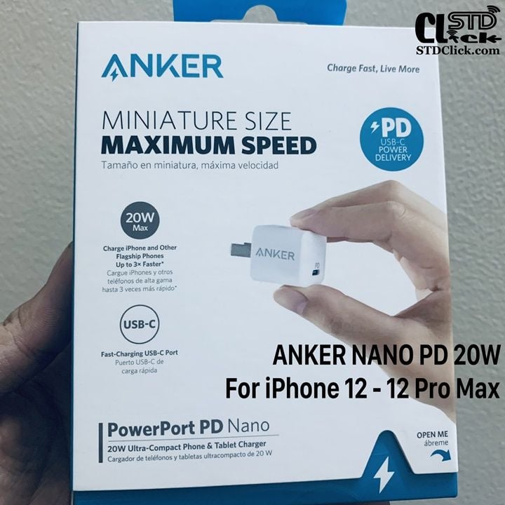 CỦ SẠC NHANH PD 20W ANKER POWERPORT PD NANO CHÍNH HÃNG