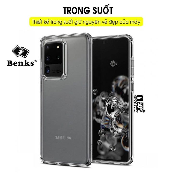 ỐP LƯNG SAMSUNG GALAXY S20 ULTRA BENKS MAGIC CRYSTAL SILICON CHÍNH HÃNG