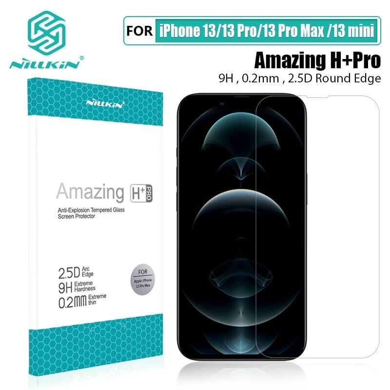 KÍNH CƯỜNG LỰC IPHONE 13 PRO MAX - 13 PRO - 13 - 13 MINI NILLKIN H+PRO CHÍNH HÃNG