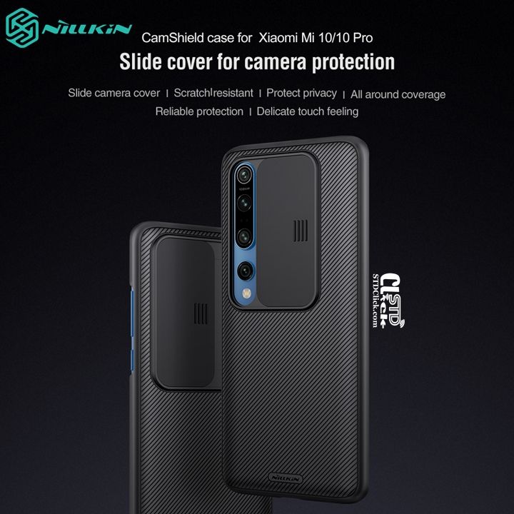 ỐP LƯNG XIAOMI MI 10 - MI 10 PRO NILLKIN CAMSHIELD BẢO VỆ CAMERA CHÍNH HÃNG