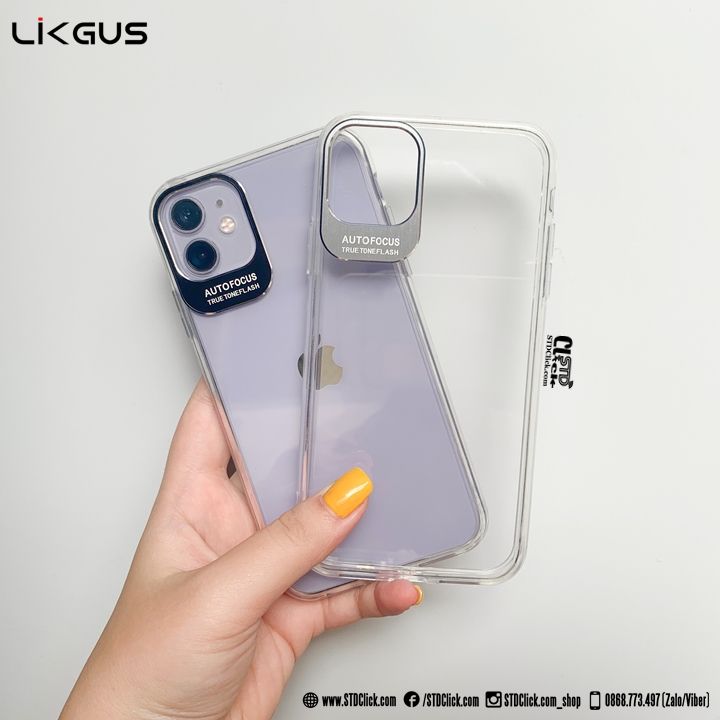 ỐP LƯNG IPHONE 11 LIKGUS BẢO VỆ CAMERA LƯNG CỨNG TRONG VIỀN DẺO CHÍNH HÃNG