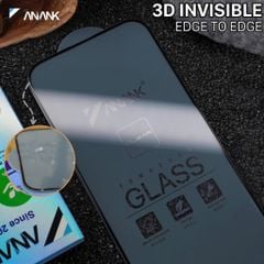 Kính cường lực iPhone 16 Pro Max - 16 Pro - 16 Plus ANANK viền đen vác cong 3D