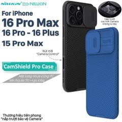 Ốp lưng iPhone 16 Pro Max - 16 Pro - 16 Plus NILLKIN CAMSHIELD PRO - bảo vệ camera