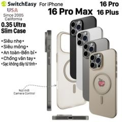 Ốp lưng iPhone 16 Pro Max - 16 Pro - 16 Plus SwitchEasy 0.35 Magnetic Ultra Slim