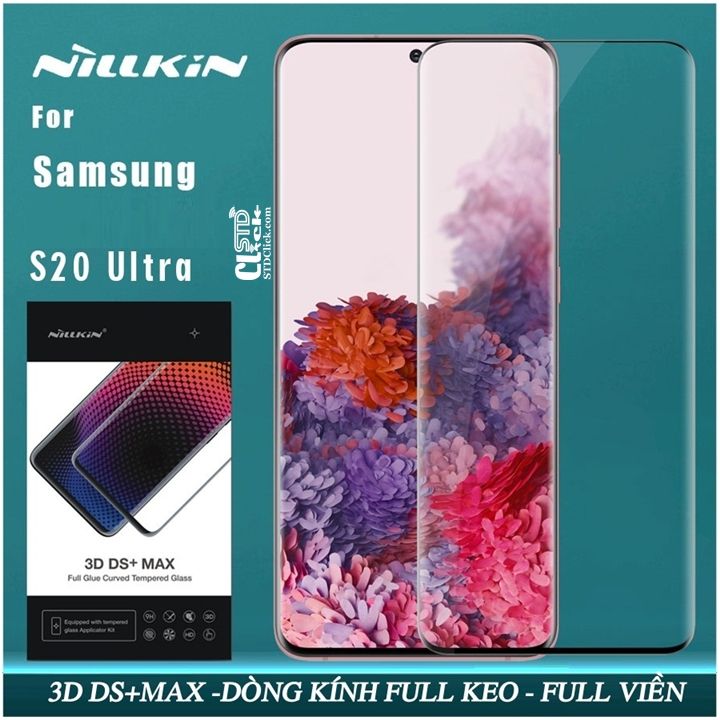 KÍNH CƯỜNG LỰC SAMSUNG GALAXY S20 ULTRA - S20 ULTRA 5G NILLKIN 3D DS+MAX CHÍNH HÃNG