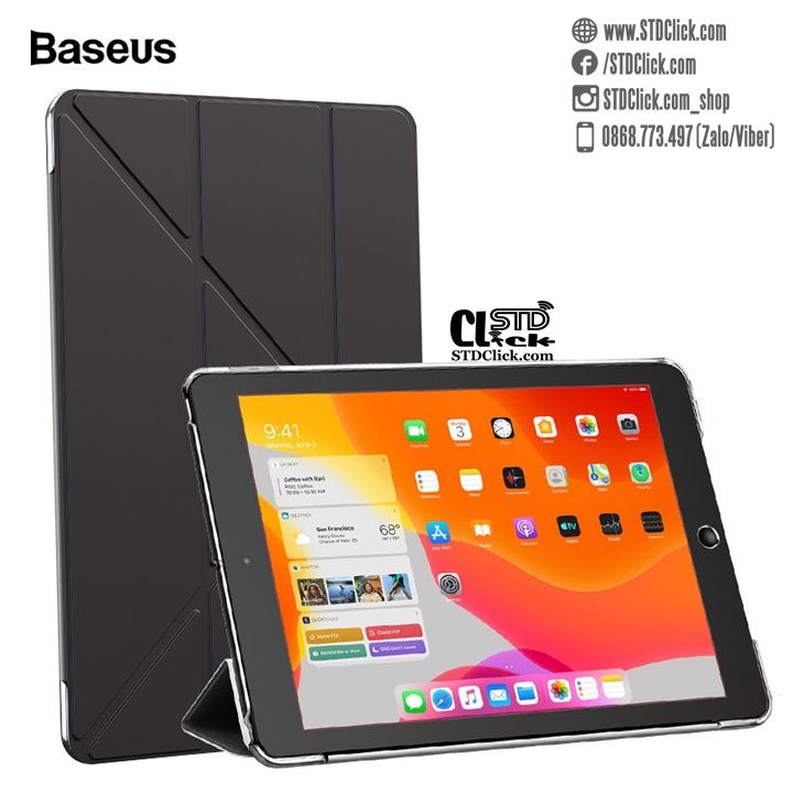 BAO DA IPAD 10.2 2021 - 10.2 2020 - 10.2 2019 BASEUS JANE Y-TYPE CHÍNH HÃNG