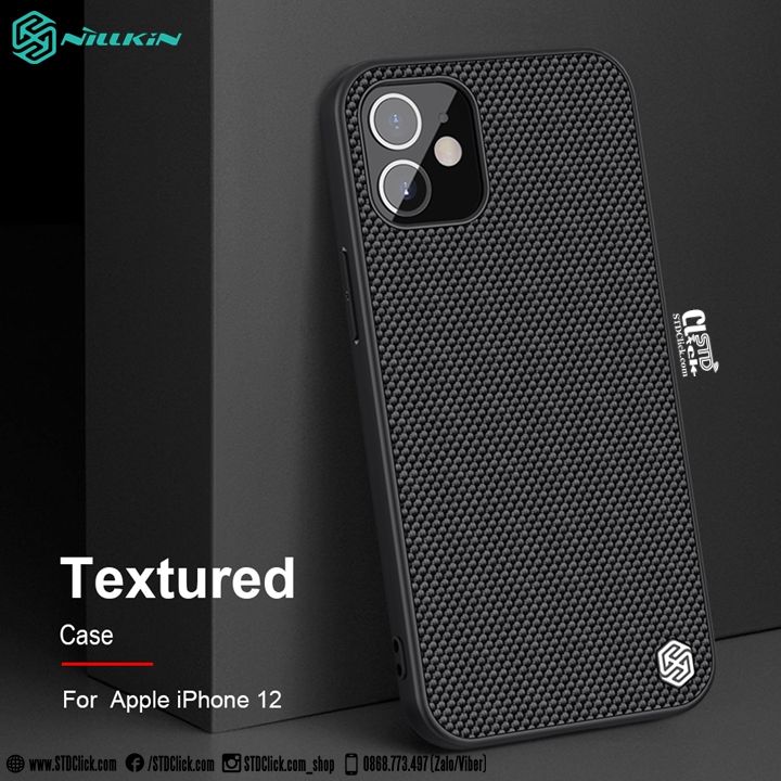 ỐP LƯNG IPHONE 12 - 12 PRO NILLKIN TEXTURED NYLON FIBER CHÍNH HÃNG