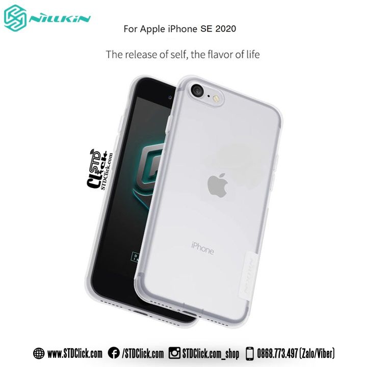 ỐP LƯNG IPHONE SE 2020 NILLKIN SILICON CHÍNH HÃNG