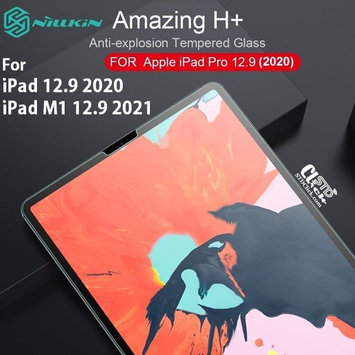 KÍNH CƯỜNG LỰC IPAD PRO M2 12.9 2022 - M1 12.9 2021 - 12.9 2020 NILLKIN H+ CHÍNH HÃNG