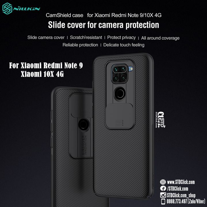 ỐP LƯNG XIAOMI XIAOMI REDMI NOTE 9 - REDMI 10X 4G NILLKIN CAMSHIELD BẢO VỆ CAMERA CHÍNH HÃNG