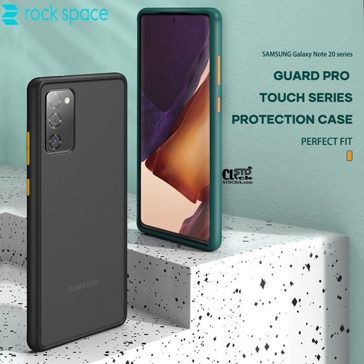 ỐP LƯNG SAMSUNG GALAXY NOTE 20 - NOTE 20 ULTRA - ULTRA 5G ROCK GUARD LƯNG NHÁM VIỀN DẺO CHÍNH HÃNG