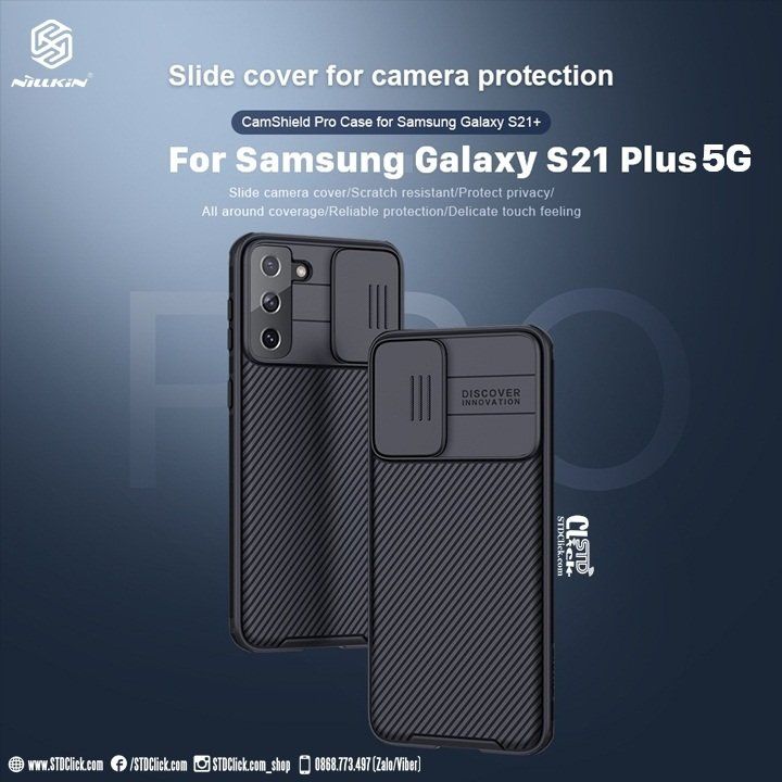 ỐP LƯNG SAMSUNG GALAXY S21 PLUS 5G NILLKIN CAMSHIELD PRO BẢO VỆ CAMERA CHÍNH HÃNG