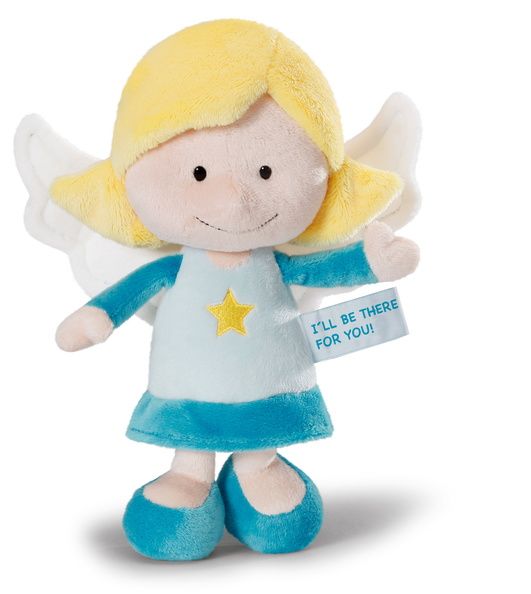  Thú nhồi bông 25cm-búp bê thiên thần xanh biển Guardian Angel doll MFN-Nici Germany-37305 