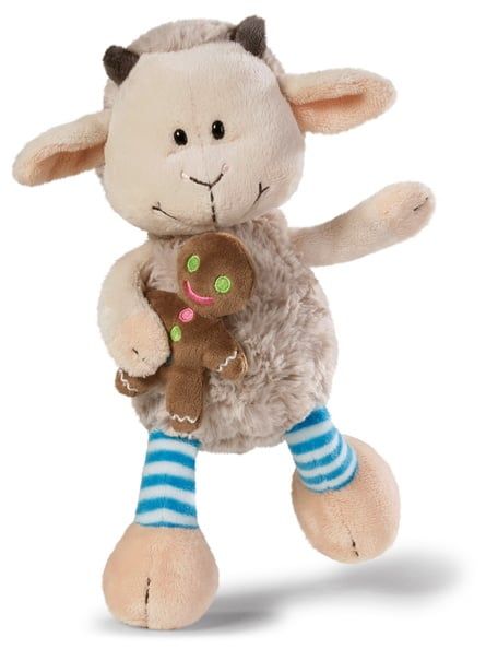  Thú nhồi bông 25cm-bé dê xanh & cậu bé bánh gừng Goat boy Hansel gingerbread man-Nici Germany-37611 