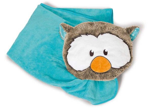  Đồ chơi thú nhồi bông 144x120cm cú Olalia Olalia mền gối 2in1 blanket & pillow Forest Friends | NICI-39629 