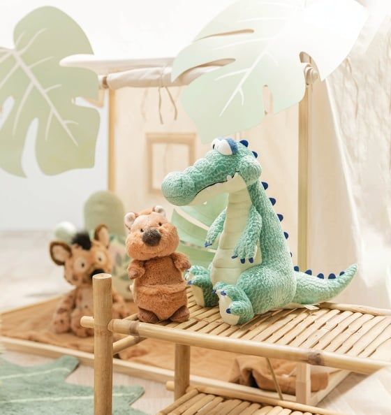  Thú nhồi bông 37cm 47967 | NICI Germany Crocodile Croco McDile cá sấu 