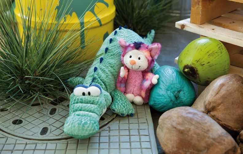  Thú nhồi bông 68cm cá sấu Croco McDile Wild friends Green - 47982|Nici Germany 