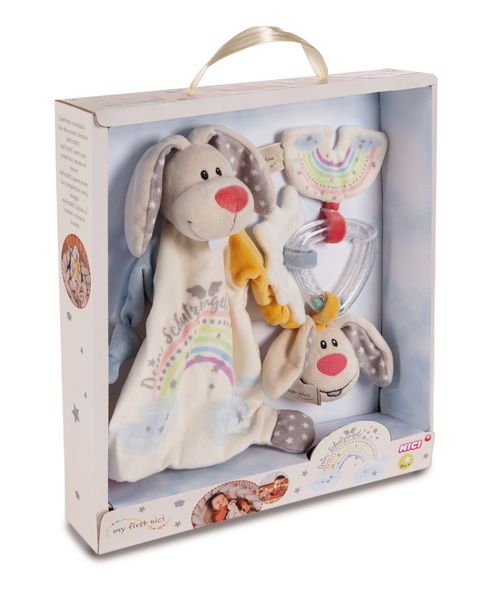  Thú nhồi bông 32x30x6,3cm -comforter & rattle ring Guardian-Bunny 