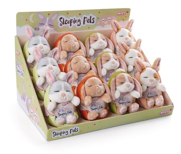 Thú nhồi bông 12cm 48705 |sleeping bunnies thỏ ngủ ngoan|NICI Germany