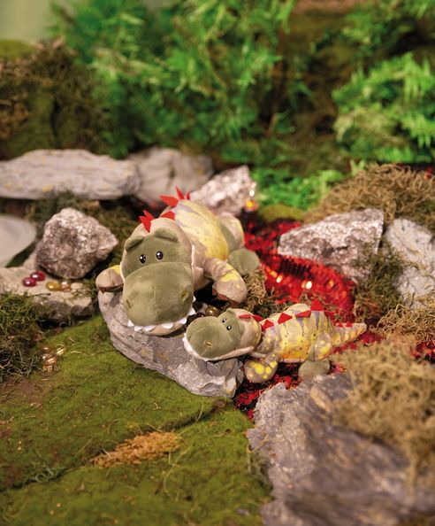  Thú nhồi bông 45cm khủng long Fossily | plush dino Fossily Green NICI GERMANY 48817 