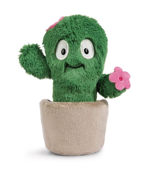  Thú nhồi bông 18cm-cây xương rồng vui nhộn Funny Flowers Green-Cacus-Nici Germany-48940 