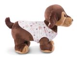  Thú nhồi bông 38cm-chó lạp xưởng dachshund Skida Dog Cosy Winter Pet GREEN-Nici Germany-49320 