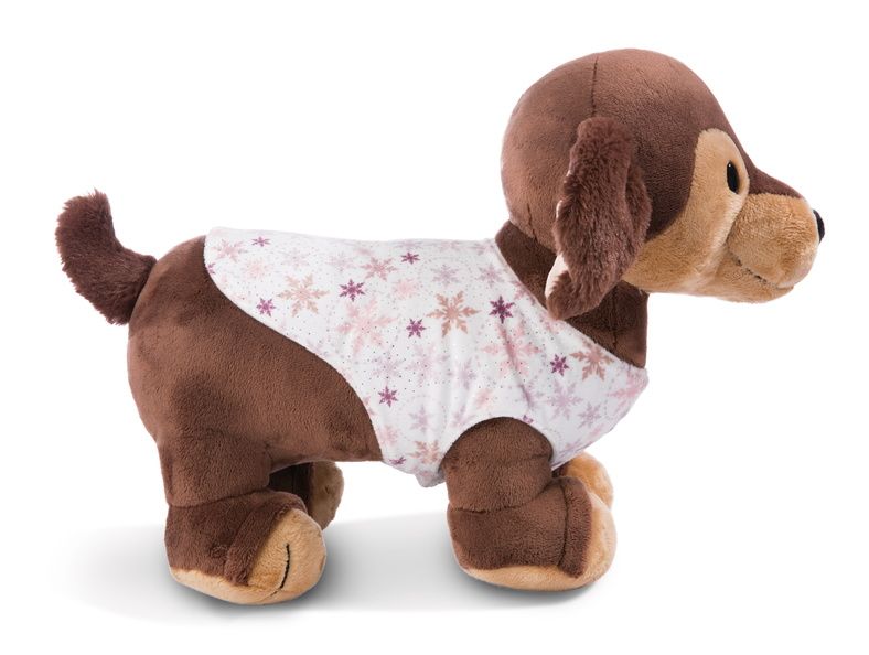  Thú nhồi bông 54cm-chó lạp xưởng dachshund dog Skida Cosy Winter Pet GREEN-Nici Germany-49323 