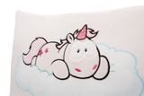  Đồ chơi thú bông 43x25cm kỳ lân Unicorn Theodor super soft siêu mềm mịn gối bông cushion | NICI-49489 
