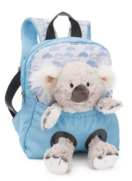  Ba lô cặp mầm non màu xanh mây trắng & gấu koala Joey 25cm | NICI-49842 