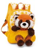  Ba lô cặp mầm non màu hồng cầu vồng & gấu trúc đỏ Bắc Mỹ Red panda 25cm | NICI-49853 