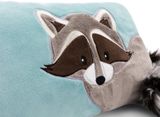  61307-Gối bông NICI Germany GREEN gấu mèo | Raccoon Lenno cushion 43x25cm | Dreamy Winter 