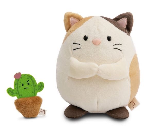  Thú nhồi bông 27cm-mèo cat Angy with cactus NICI My Mochi - NICI 61407 