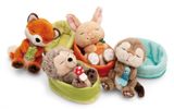  Thú nhồi bông 12cm 61580 |Sleeping Pets Forest thú rừng ngủ ngoan|NICI Germany 