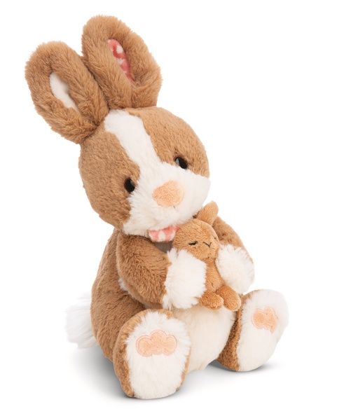  Thú nhồi bông 25cm 61631 |rabbit Hopsala child thỏ mẹ ôm con|NICI Germany 