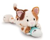  Thú nhồi bông 30cm 62151 |cat calico fish lying mèo tam thể ăn cá nằm|NICI Germany 