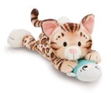  Thú nhồi bông 30cm 62152 |cat bengal fish lying mèo vằn hổ ăn cá nằm|NICI Germany 