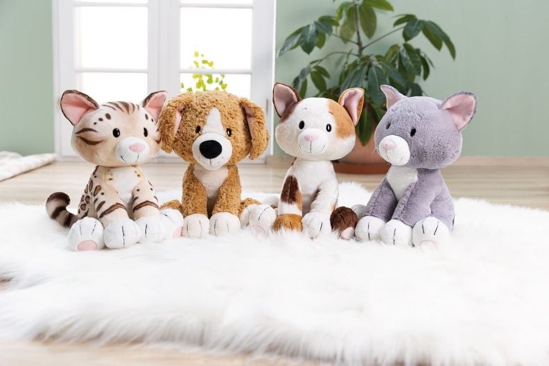  Thú nhồi bông 35cm 62154 |Dog sitting chó vàng ngồi|NICI Germany 
